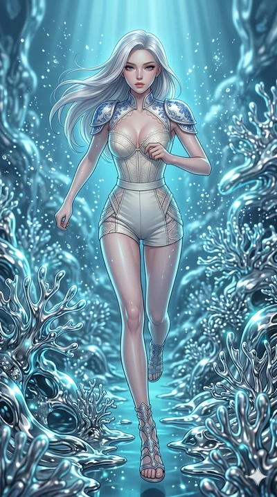 score_9, masterpiece, best quality, ultra-detailed, high-budget anime keyframe, editorial fashion photography, tasteful artistic composition, Korean woman. low angle full-body shot from head to toe showing her feet, filling the entire 9:16 vertical f