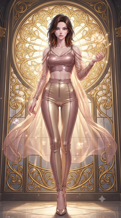 score_9, masterpiece, best quality, ultra-detailed, high-budget anime keyframe, editorial fashion photography, tasteful artistic composition, Korean woman. low angle full-body shot from head to toe showing her feet, filling the entire 9:16 vertical f