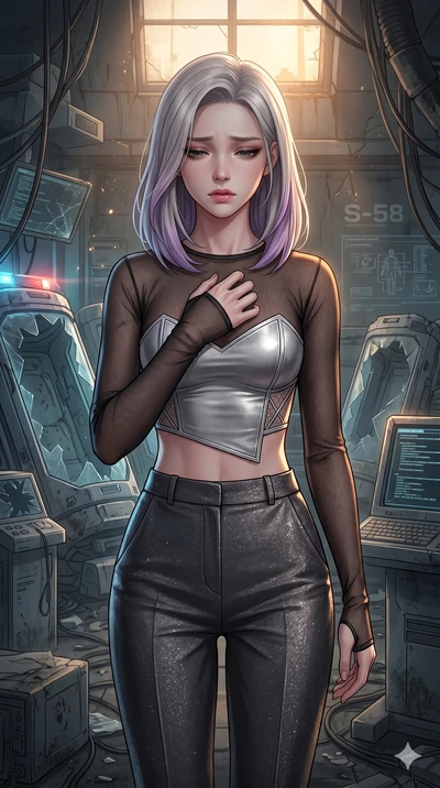 score_9, masterpiece, best quality, ultra-detailed, high-budget anime keyframe, editorial fashion photography, tasteful artistic composition, Caucasian woman, strictly human ears. cowboy shot from the thighs up, character and outfit filling the frame