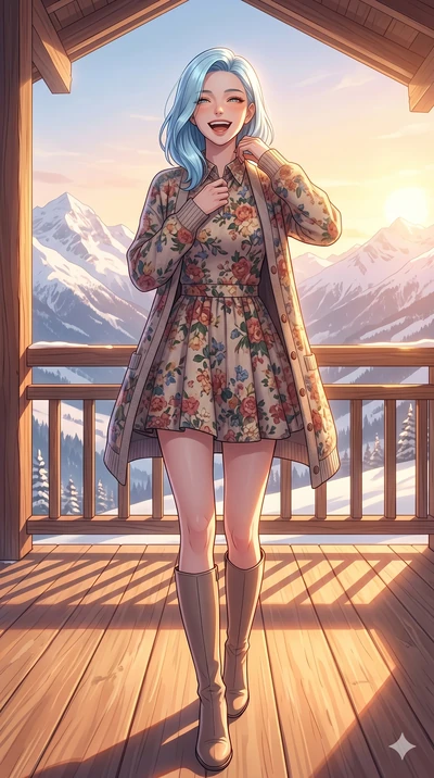 score_9, masterpiece, best quality, ultra-detailed, high-budget anime keyframe, vibrant anime aesthetic, Korean woman. low angle full-body shot from head to toe showing her feet, filling the entire 9:16 vertical frame with her statuesque presence, st