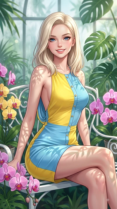 score_9, masterpiece, best quality, ultra-detailed, high-budget anime keyframe, editorial fashion photography, tasteful artistic composition, Caucasian woman. close-up cowboy shot from the waist and thighs up, the character dominates the composition,