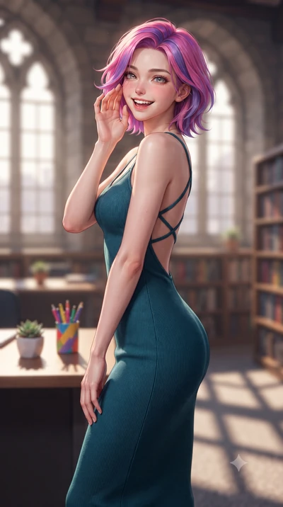 score_9, masterpiece, best quality, ultra-detailed, high-budget anime keyframe, editorial fashion photography, tasteful artistic composition, Caucasian woman. close-up cowboy shot from the waist and thighs up, the character dominates the composition,