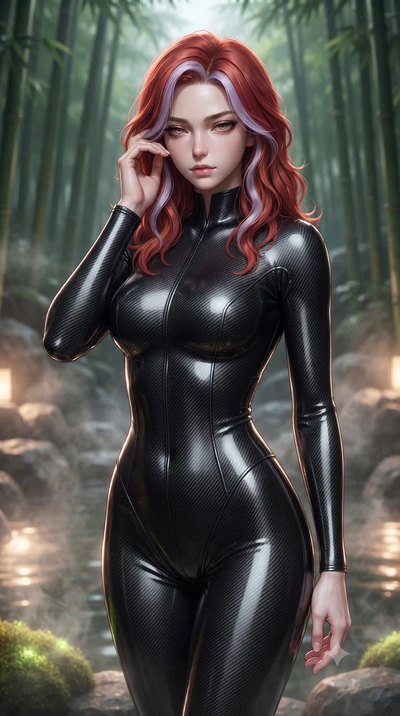 score_9, masterpiece, best quality, ultra-detailed, high-budget anime keyframe, editorial fashion photography, tasteful artistic composition, Caucasian woman. close-up cowboy shot from the waist and thighs up, the character dominates the composition,