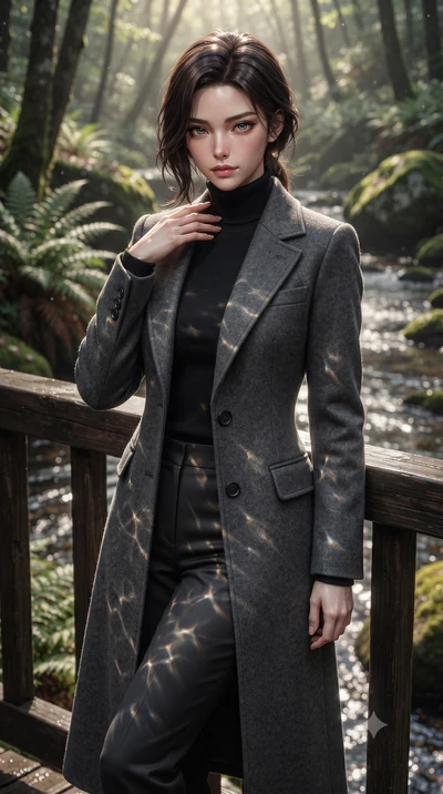 score_9, masterpiece, best quality, ultra-detailed, high-budget anime keyframe, editorial fashion photography, tasteful artistic composition, Korean woman. close-up cowboy shot from the waist and thighs up, the character dominates the composition, fi