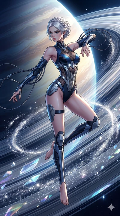 score_9, masterpiece, best quality, ultra-detailed, high-budget anime movie keyframe, cinematic anime lighting, intricate line art, Caucasian (strictly human ears) anime girl. Mid-air action shot capturing a graceful twist and vertical silhouette. da