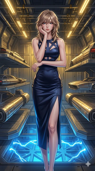 score_9, masterpiece, best quality, ultra-detailed, high-budget anime keyframe, editorial fashion photography, tasteful artistic composition, Japanese woman. cowboy shot from the thighs up, character and outfit filling the frame for maximum editorial