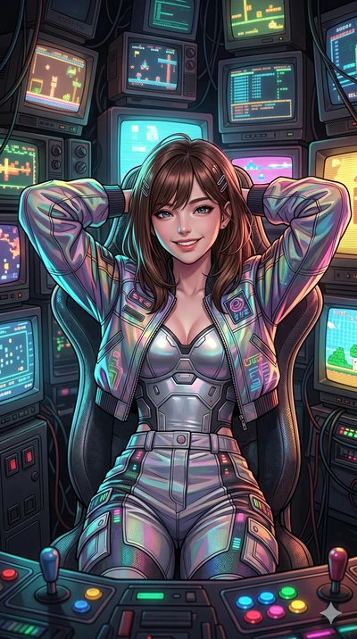 score_9, masterpiece, best quality, ultra-detailed, high-budget anime keyframe, editorial fashion photography, tasteful artistic composition, Korean woman. Upper body close-up from the thighs up, character filling the screen for maximum presence. Ins