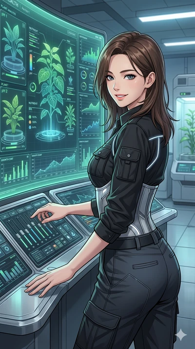 score_9, masterpiece, best quality, ultra-detailed, high-budget anime keyframe, editorial fashion photography, tasteful artistic composition, Korean woman. Upper body close-up from the thighs up, character filling the screen for maximum presence. Sta