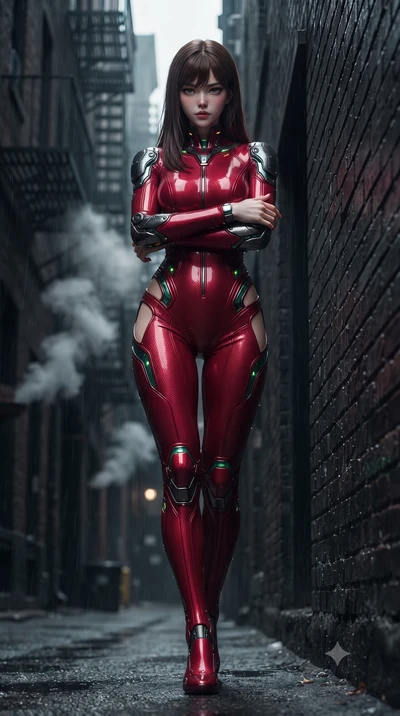 score_9, masterpiece, best quality, ultra-detailed, high-budget anime keyframe, editorial fashion photography, tasteful artistic composition, Korean woman. low angle full-body shot from head to toe showing her feet, filling the entire 9:16 vertical f