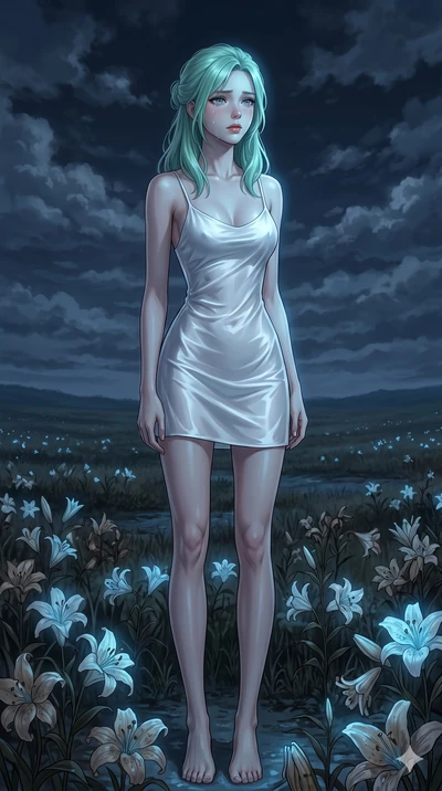 score_9, masterpiece, best quality, ultra-detailed, high-budget anime keyframe, editorial fashion photography, tasteful artistic composition, Japanese woman. cowboy shot from the thighs up, character and outfit filling the frame for maximum editorial