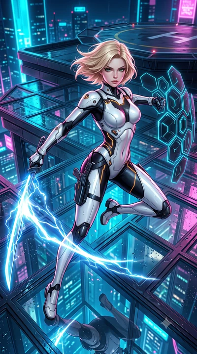 score_9, masterpiece, best quality, ultra-detailed, high-budget anime keyframe, semi-realistic 3D game render, editorial fashion photography, tasteful artistic composition, Caucasian woman. close-up cowboy shot from the waist and thighs up, the chara