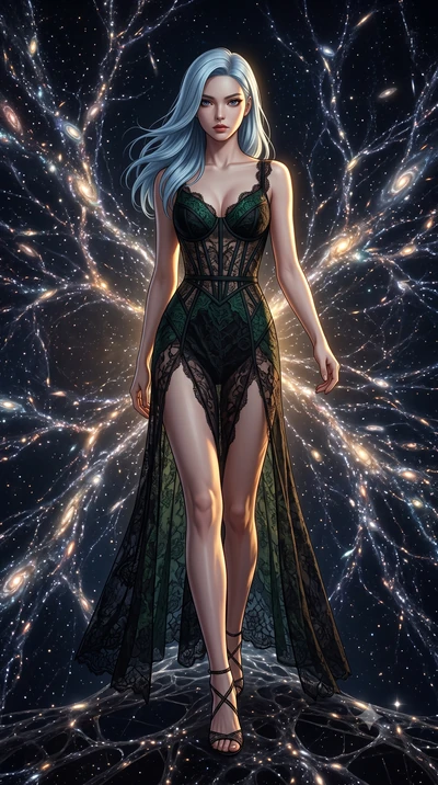 score_9, masterpiece, best quality, ultra-detailed, high-budget anime keyframe, editorial fashion photography, tasteful artistic composition, Korean woman. low angle full-body shot from head to toe showing her feet, filling the entire 9:16 vertical f