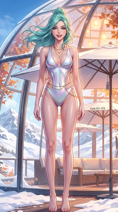 score_9, masterpiece, best quality, ultra-detailed, high-budget anime keyframe, vibrant anime aesthetic, Japanese woman. cowboy shot from the thighs up, character and outfit filling the frame for maximum presence. She is standing tall with a lively s