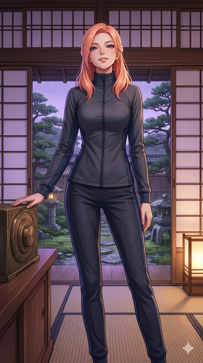 score_9, masterpiece, best quality, ultra-detailed, high-budget anime keyframe, editorial fashion photography, tasteful artistic composition, Japanese woman. cowboy shot from the thighs up, character and outfit filling the frame for maximum editorial