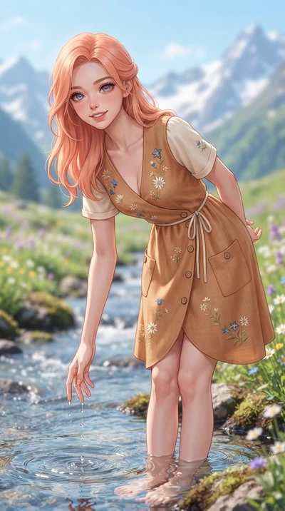 score_9, masterpiece, best quality, ultra-detailed, high-budget anime keyframe, editorial fashion photography, tasteful artistic composition, Japanese woman. close-up cowboy shot from the waist and thighs up, the character dominates the composition, 