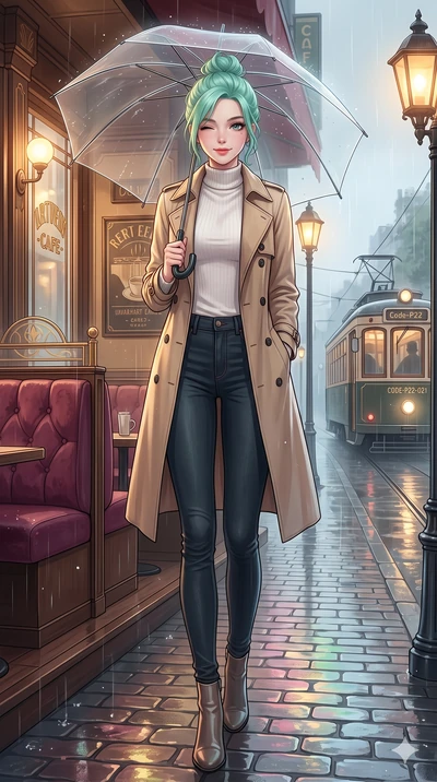 score_9, masterpiece, best quality, ultra-detailed, high-budget anime keyframe, vibrant anime aesthetic, Japanese woman. low angle full-body shot from head to toe showing her feet, filling the entire 9:16 vertical frame with her statuesque presence, 
