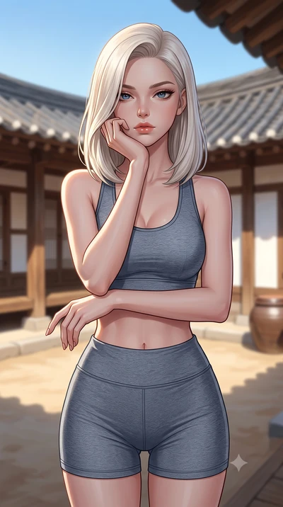 score_9, masterpiece, best quality, ultra-detailed, high-budget anime keyframe, editorial fashion photography, tasteful artistic composition, Caucasian woman woman. close-up cowboy shot from the waist and thighs up, the character dominates the compos
