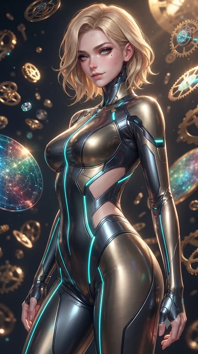 score_9, masterpiece, best quality, ultra-detailed, high-budget anime keyframe, editorial fashion photography, tasteful artistic composition, Caucasian woman. close-up cowboy shot from the waist and thighs up, the character dominates the composition,