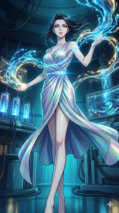 score_9, masterpiece, best quality, ultra-detailed, High-budget Anime Keyframe, vibrant colors, fluid line-art, expressive lighting, cinematic composition, Ufotable-style visual effects, top-tier animation quality, Caucasian woman with pale skin and 
