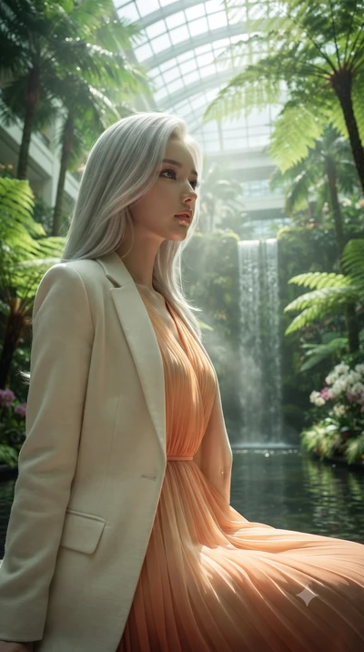 score_9, masterpiece, best quality, ultra-detailed, high-budget anime keyframe, editorial fashion photography, tasteful artistic composition, Korean woman. close-up cowboy shot from the waist and thighs up, the character dominates the composition, fi