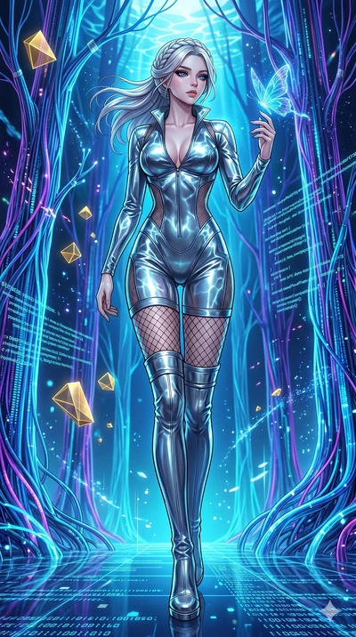 score_9, masterpiece, best quality, ultra-detailed, High-budget Anime Keyframe, vibrant colors, fluid line-art, expressive lighting, cinematic composition, Ufotable-style visual effects, top-tier animation quality, Korean woman with idol-like refined