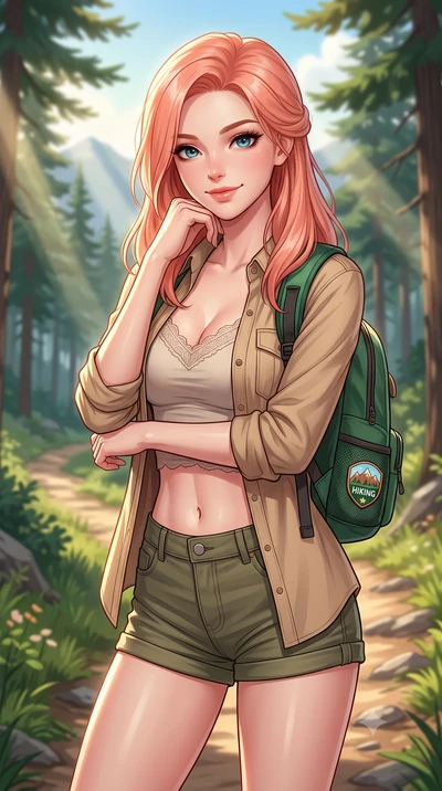 score_9, masterpiece, best quality, ultra-detailed, high-budget anime keyframe, editorial fashion photography, tasteful artistic composition, Japanese woman. close-up cowboy shot from the waist and thighs up, the character dominates the composition, 