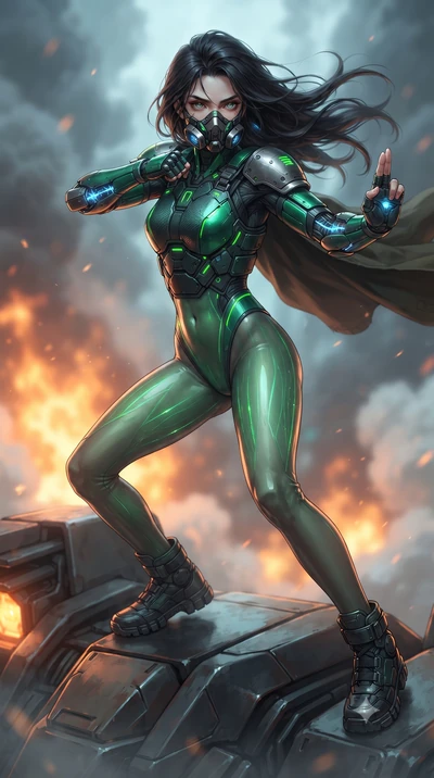 score_9, masterpiece, best quality, ultra-detailed, high-budget anime keyframe, editorial fashion photography, tasteful artistic composition, Japanese woman. close-up cowboy shot from the waist and thighs up, the character dominates the composition, 
