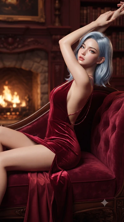 score_9, masterpiece, best quality, ultra-detailed, high-budget anime keyframe, editorial fashion photography, tasteful artistic composition, Korean woman. close-up cowboy shot from the waist and thighs up, the character dominates the composition, fi
