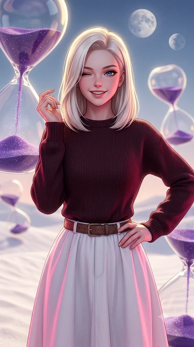score_9, masterpiece, best quality, ultra-detailed, high-budget anime keyframe, editorial fashion photography, tasteful artistic composition, Caucasian woman, strictly human ears. close-up cowboy shot from the waist and thighs up, the character domin
