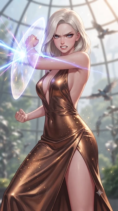 score_9, masterpiece, best quality, ultra-detailed, high-budget anime keyframe, editorial fashion photography, tasteful artistic composition, realistic cosplay photography, Caucasian woman, strictly human ears. close-up cowboy shot from the waist and