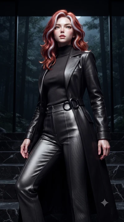 score_9, masterpiece, best quality, ultra-detailed, high-budget anime keyframe, editorial fashion photography, tasteful artistic composition, Caucasian woman. close-up cowboy shot from the waist and thighs up, the character dominates the composition,