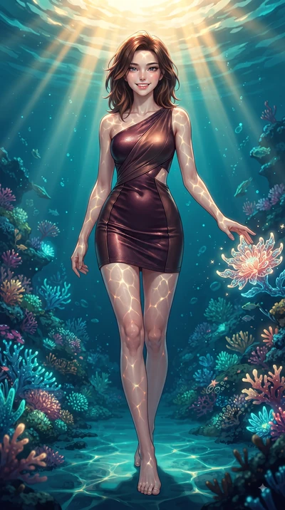 score_9, masterpiece, best quality, ultra-detailed, high-budget anime keyframe, editorial fashion photography, tasteful artistic composition, Korean woman. low angle full-body shot from head to toe showing her feet, filling the entire 9:16 vertical f