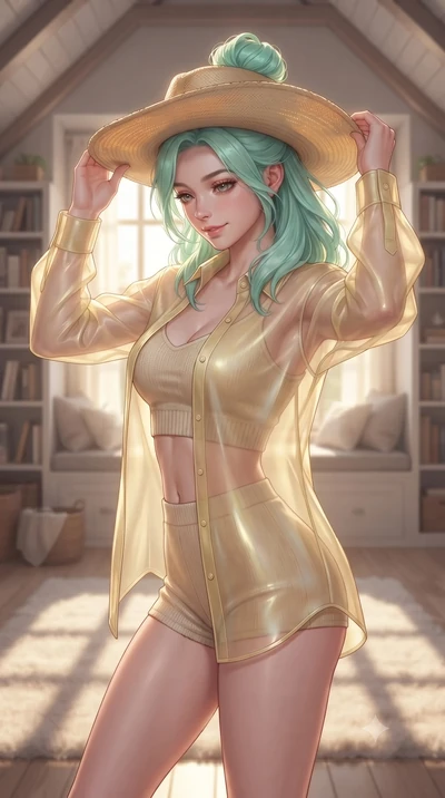 score_9, masterpiece, best quality, ultra-detailed, high-budget anime keyframe, editorial fashion photography, tasteful artistic composition, Japanese woman woman. close-up cowboy shot from the waist and thighs up, the character dominates the composi