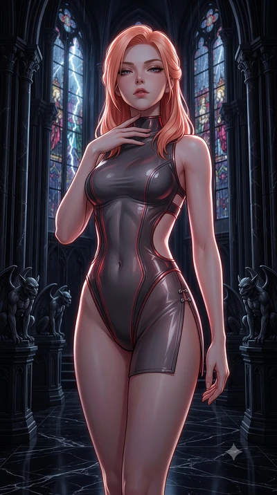 score_9, masterpiece, best quality, ultra-detailed, high-budget anime keyframe, semi-realistic 3D game render, editorial fashion photography, tasteful artistic composition, Japanese woman. close-up cowboy shot from the waist and thighs up, the charac