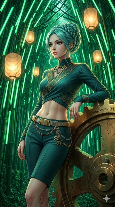 score_9, masterpiece, best quality, ultra-detailed, high-budget anime keyframe, editorial fashion photography, tasteful artistic composition, Japanese woman. cowboy shot from the thighs up, character and outfit filling the frame for maximum editorial