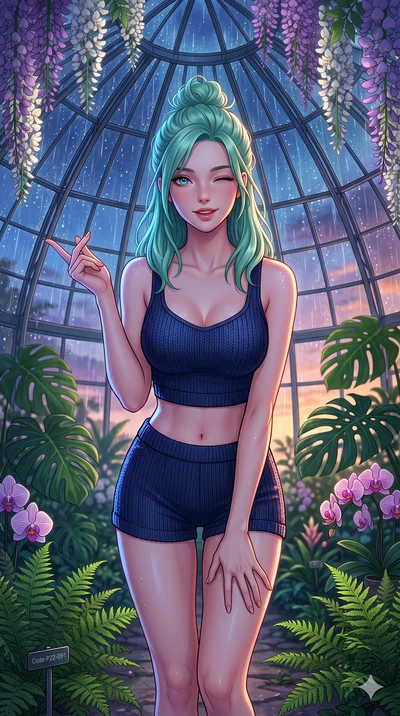 score_9, masterpiece, best quality, ultra-detailed, high-budget anime keyframe, vibrant anime aesthetic, Japanese woman. close-up cowboy shot from the waist and thighs up, the character dominates the composition, filling the frame with her large pres