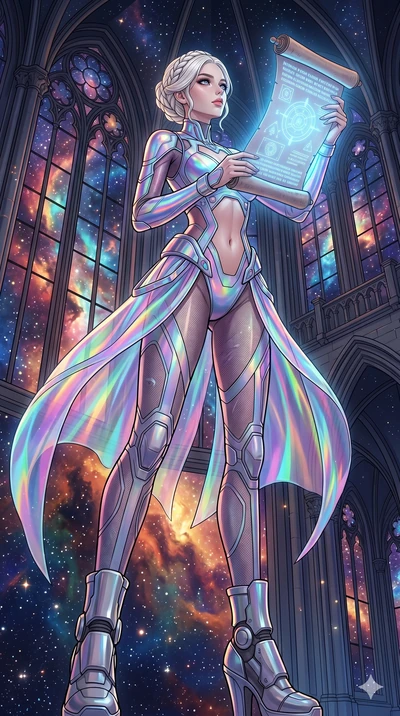 score_9, masterpiece, best quality, ultra-detailed, High-budget Anime Keyframe, vibrant colors, fluid line-art, expressive lighting, cinematic composition, Ufotable-style visual effects, top-tier animation quality, Caucasian woman with pale skin, blo