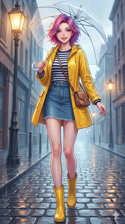 score_9, masterpiece, best quality, ultra-detailed, high-budget anime keyframe, vibrant anime aesthetic, Caucasian woman, strictly human ears. low angle full-body shot from head to toe showing her feet, filling the entire 9:16 vertical frame with her