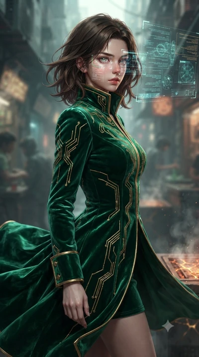 score_9, masterpiece, best quality, ultra-detailed, high-budget anime keyframe, editorial fashion photography, tasteful artistic composition, realistic cosplay photography, Korean woman. close-up cowboy shot from the waist and thighs up, the characte