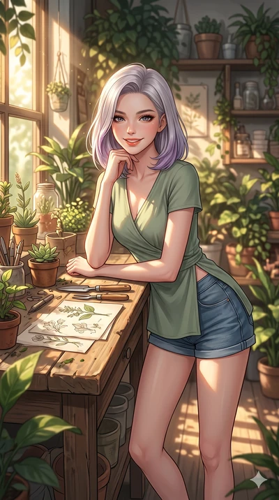 score_9, masterpiece, best quality, ultra-detailed, high-budget anime keyframe, editorial fashion photography, tasteful artistic composition, Caucasian woman, strictly human ears. cowboy shot from the thighs up, character and outfit filling the frame