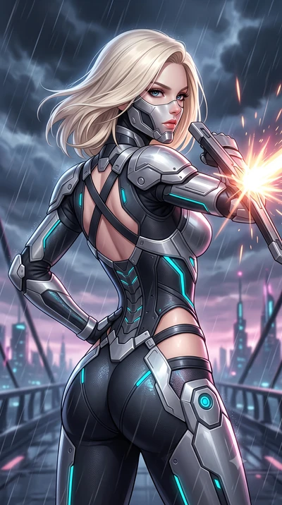 score_9, masterpiece, best quality, ultra-detailed, high-budget anime keyframe, semi-realistic 3D game render, editorial fashion photography, tasteful artistic composition, Caucasian woman. close-up cowboy shot from the waist and thighs up, the chara