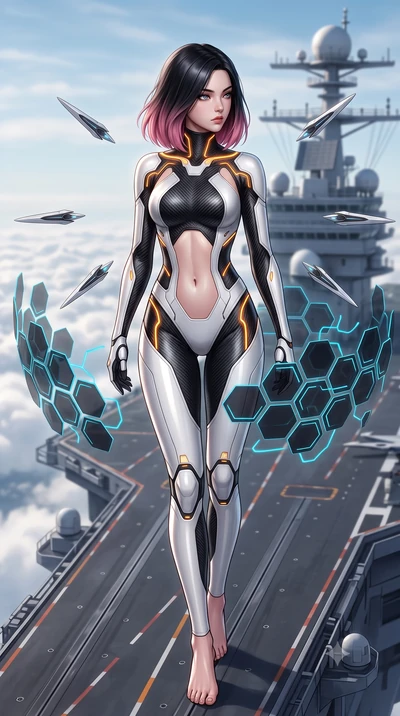 score_9, masterpiece, best quality, ultra-detailed, high-budget anime keyframe, semi-realistic 3D game render, editorial fashion photography, tasteful artistic composition, Korean woman. close-up cowboy shot from the waist and thighs up, the characte