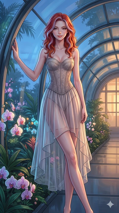 score_9, masterpiece, best quality, ultra-detailed, high-budget anime keyframe, editorial fashion photography, tasteful artistic composition, Caucasian woman, strictly human ears. cowboy shot from the thighs up, character and outfit filling the frame