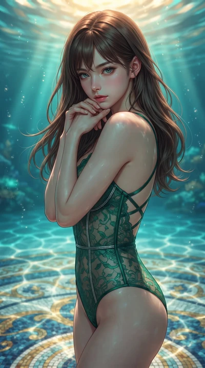 score_9, masterpiece, best quality, ultra-detailed, high-budget anime keyframe, editorial fashion photography, tasteful artistic composition, Korean woman. close-up cowboy shot from the waist and thighs up, the character dominates the composition, fi