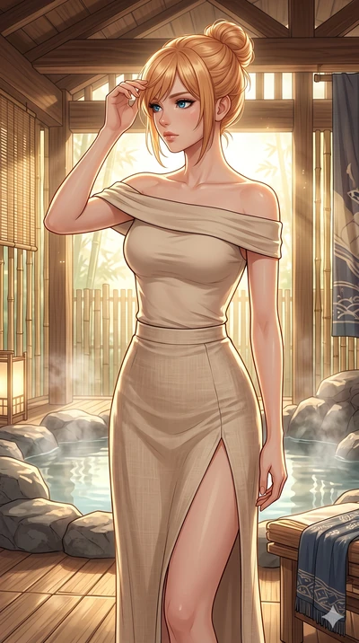 score_9, masterpiece, best quality, ultra-detailed, high-budget anime keyframe, editorial fashion photography, tasteful artistic composition, Caucasian woman, strictly human ears. cowboy shot from the thighs up, character and outfit filling the frame