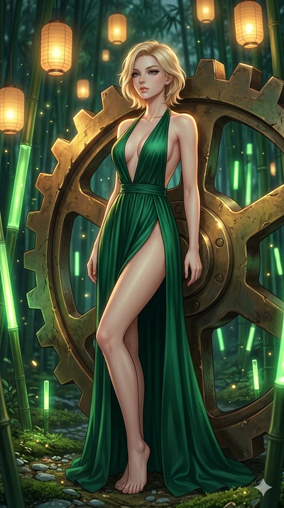 score_9, masterpiece, best quality, ultra-detailed, high-budget anime keyframe, editorial fashion photography, tasteful artistic composition, Caucasian woman, strictly human ears. cowboy shot from the thighs up, character and outfit filling the frame