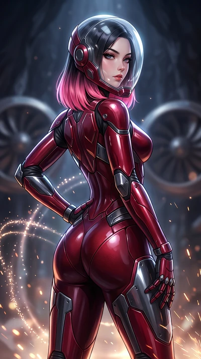 score_9, masterpiece, best quality, ultra-detailed, high-budget anime keyframe, semi-realistic 3D game render, editorial fashion photography, tasteful artistic composition, Korean woman. close-up cowboy shot from the waist and thighs up, the characte