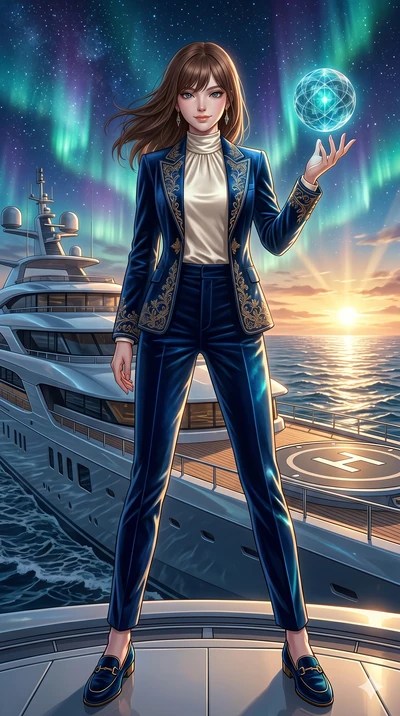 score_9, masterpiece, best quality, ultra-detailed, high-budget anime keyframe, editorial fashion photography, tasteful artistic composition, Korean woman. low angle full-body shot from head to toe showing her feet, filling the entire 9:16 vertical f