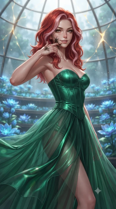 score_9, masterpiece, best quality, ultra-detailed, high-budget anime keyframe, editorial fashion photography, tasteful artistic composition, realistic cosplay photography, Caucasian woman, strictly human ears. close-up cowboy shot from the waist and