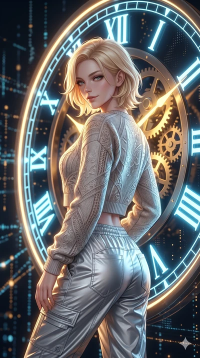 score_9, masterpiece, best quality, ultra-detailed, high-budget anime keyframe, editorial fashion photography, tasteful artistic composition, Caucasian woman, strictly human ears. Upper body close-up from the thighs up, character filling the screen f